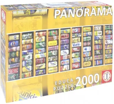 Пазл-2000. Коллекция банок, панорама обложка книги