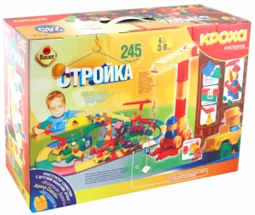 Конструктор "Кроха-Стройка" 245 деталей 6/6 (057) обложка книги