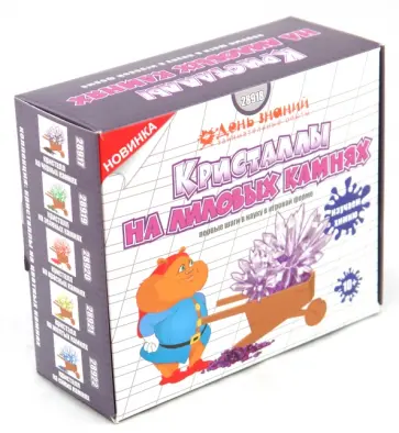 Кристаллизация. Кристаллы на лиловых камнях (28918) обложка книги