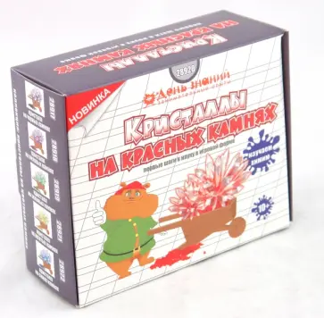 Кристаллизация. Кристаллы на красных камнях (28920) обложка книги