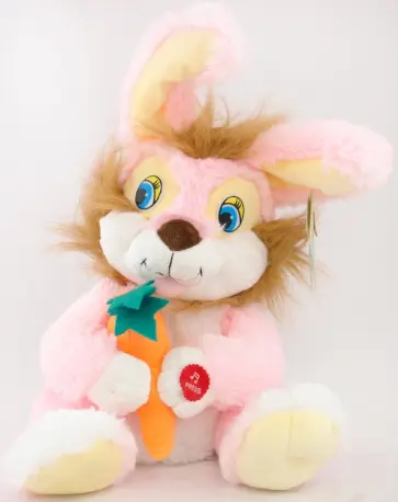 Зайчик с морковкой музыкальный (23582Т) обложка книги