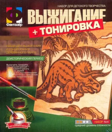 Выжигание + тонировка "Доисторический период" (367004) обложка книги