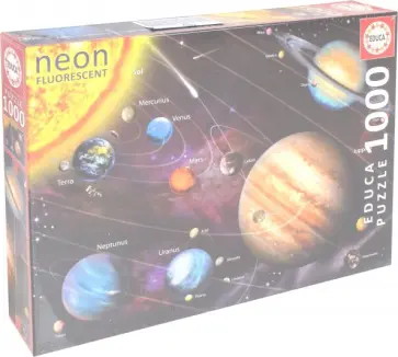 Пазл-1000 "Солнечная система" (неон) (14461) обложка книги