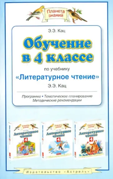 Элла Кац - Обучение в 4 классе по учебнику "Литературное чтение". Программа, тематическое планирование обложка книги