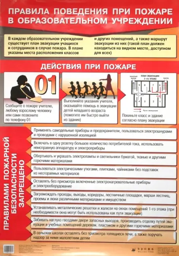 Латчук, Миронов - Таблица. Правила поведения при пожаре в образовательном учреждении обложка книги