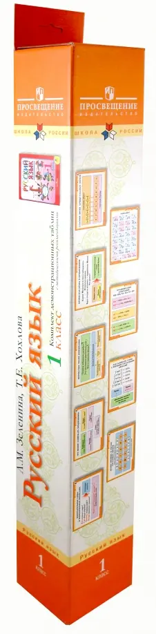 Зеленина, Хохлова - Русский язык. 1 класс: Комплект демонстрационных таблиц обложка книги