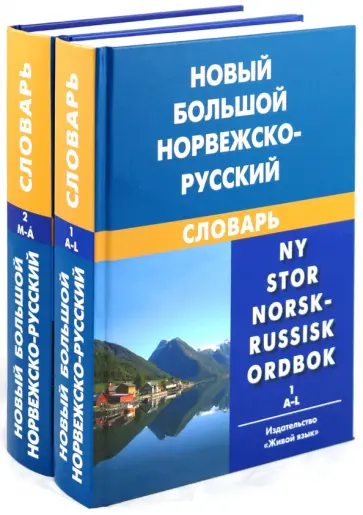 Новый большой норвежско-русский словарь. В 2-х томах обложка книги