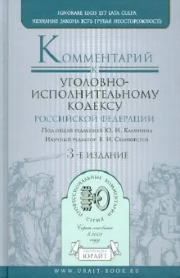 Вячеслав Селиверстов - Комментарий к Уголовно-исполнительному кодексу РФ обложка книги