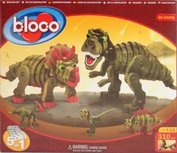 Конструктор-пазл "Динозавры" (BC-25004) обложка книги