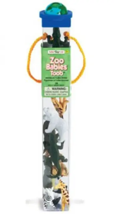 Детеныши в зоопарке, 12 фигурок (680004) обложка книги