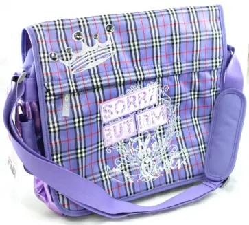 Сумка на ремне 2 отделения, 1 карман "Lilac Scotch" (05165) обложка книги