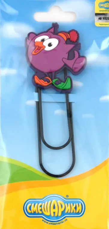 Скрепка-закладка "Совунья" (FL-BKM-10) обложка книги