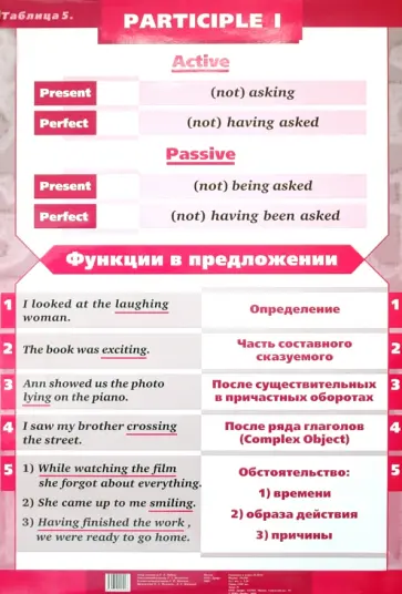 Елена Рубина - Таблица №5 Participle 1 / Таблица №6 Participle 2 обложка книги