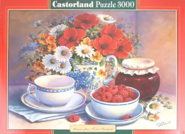 Puzzle-3000. "Натюрморт с малиной" (С-300204) обложка книги