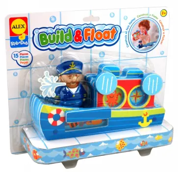 Игрушка-пазл для ванны "Лодка с капитаном" (853W) обложка книги