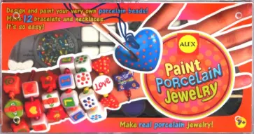 Браслеты и ожерелья из фарфора + краски, кисть (135W) обложка книги