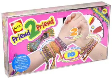 Набор для плетения браслетов со станком "Для друга" (137WX) обложка книги