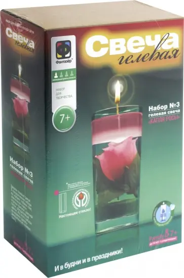 Свеча гелевая "Капля росы" (294003) обложка книги