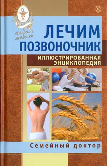 Лечим позвоночник. Иллюстрированная энциклопедия. Авторские методы обложка книги
