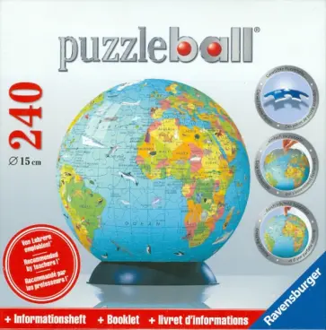 Пазл-шар "Детский глобус" + буклет (115099) обложка книги