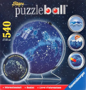 Пазл-шар 540 "Карта звездного неба" флуоресцентный (112050) обложка книги