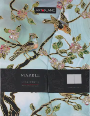 Тетрадь ART-BLANC, "MARBLE", клапан, 140х200 мм, нелинованный (100751BV) обложка книги