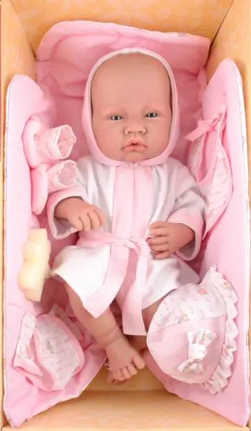 Кукла-младенец "Тони" в розовом (4481P) обложка книги