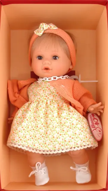 Кукла-младенец Лаура блондинка в оранжевом (5503O) обложка книги