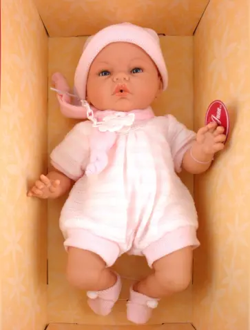 Кукла-младенец Карино в розовом (5501) обложка книги