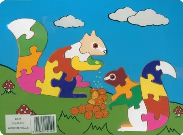 Деревянный пазл "Белка" обложка книги