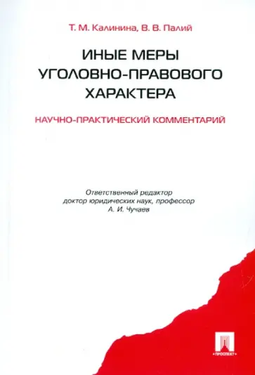Калинина, Палий - Иные меры уголовно-правового характера обложка книги