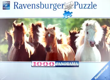 Пазл-панорама "Дикие лошади" (150915) обложка книги