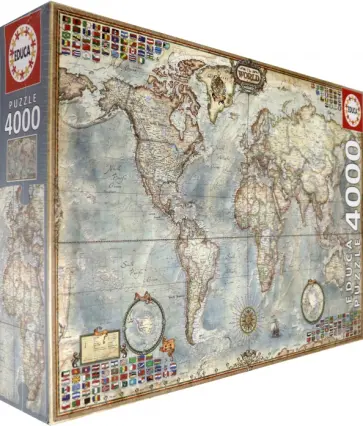 Пазл-4000 "Политическая карта мира" (14827) обложка книги