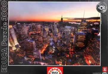 Пазл-3000 "Закат над Манхеттэном" (14824) обложка книги
