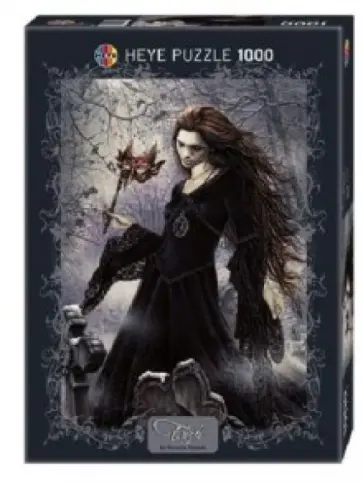 Puzzle-1000 "Девушка в черном" (29259) обложка книги