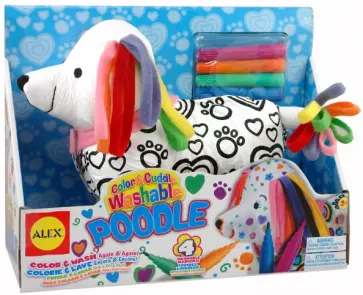 Набор "Раскрась пуделя" с фломастерами для ткани (69WP) обложка книги