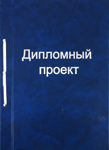 Дипломный проект (100 листов, синий) (21414) обложка книги