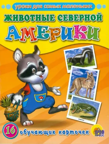 Животные Северной Америки (16 карточек) Животные Северной Америки (16 карточек) обложка книги