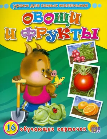 Обучающие карточки. Овощи и фрукты Обучающие карточки. Овощи и фрукты обложка книги