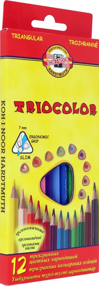 Набор карандашей 12 цветов Triocolor обложка книги