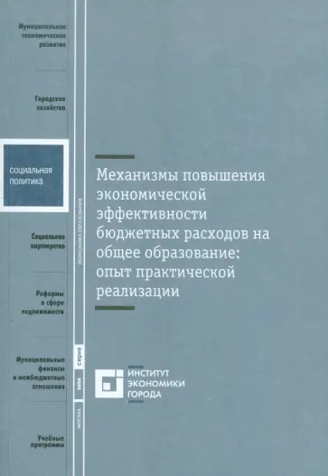 Наталья Типенко - Механизмы повышения экономической эффективности бюджетных расходов на общее образование Наталья Типенко - Механизмы повышения экономической эффективности бюджетных расходов на общее образование обложка книги