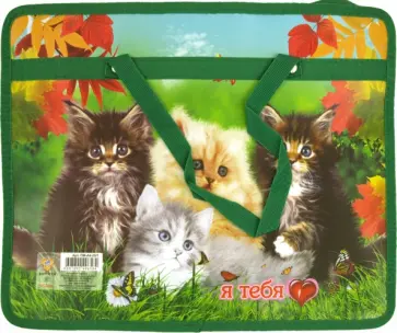 Папка-сумка для тетрадей "Котята" (ПМ-А4-25/1) обложка книги