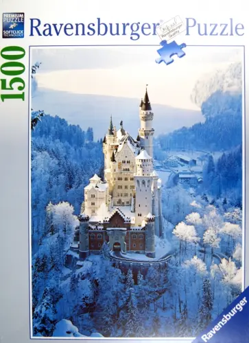Пазл-1500 "Замок Нойшванштайн зимой" (162192) обложка книги
