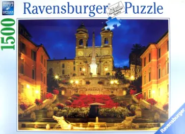 Пазл-1500 "Рим, Испанская лестница" (163700) обложка книги