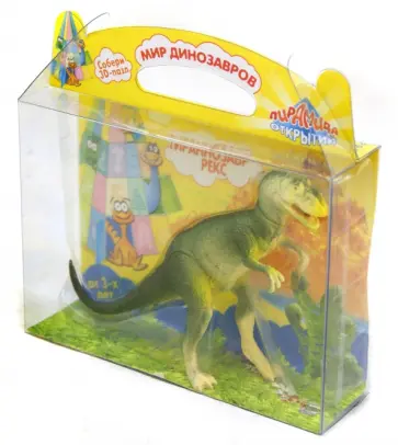 "Мир динозавров" 3D пазл "Тираннозавр Рекс" (395) обложка книги