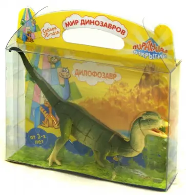 "Мир динозавров" 3D пазл "Дилофозавр" (3950) обложка книги