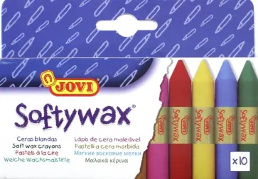 Мягкие восковые мелки (10 цветов) (930/10) обложка книги