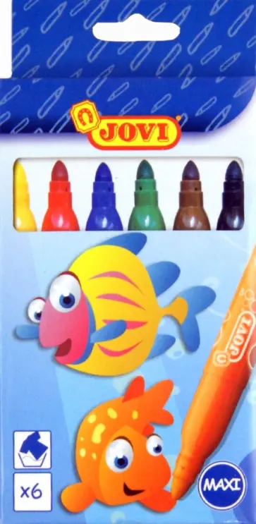 Фломастеры "Maxi" 6 цветов (1706L) обложка книги