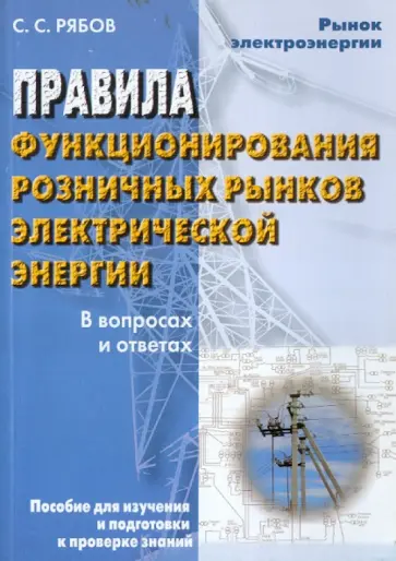 Сергей Рябов - Правила функционирования розничных рынков электрической энергии в переходный период реформирования обложка книги