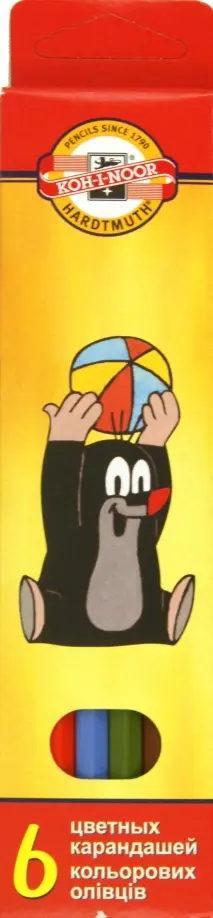 Карандаши 6 цветов "Крот" (3651) обложка книги